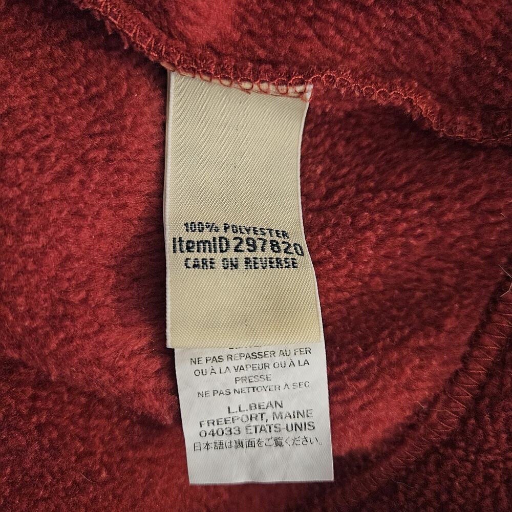 LL Bean Robe Womens M Winter Fleece Rose Zip Front Lounge 297820 Pockets - Picture 6 of 7